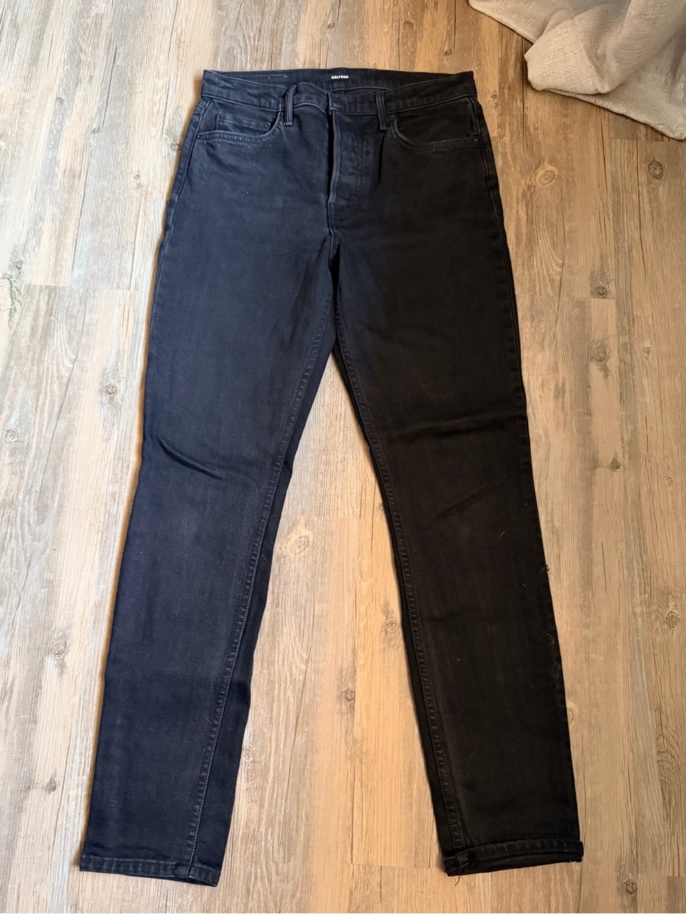 GRLFRND Karolina High-Rise Skinny Jeans Size 28 in Colour Nine Lives (Black)